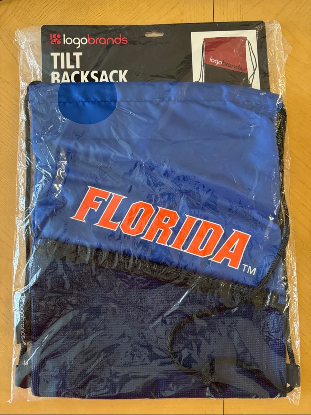 NWT University of Florida UF TILT Blue Drawstring Back Sack
